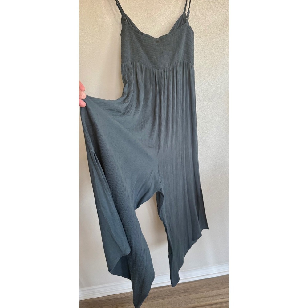 O'Neill Women's Keiko Jumpsuit Blue Size XS Side Slits NWT Summer Beach - Picture 2 of 9